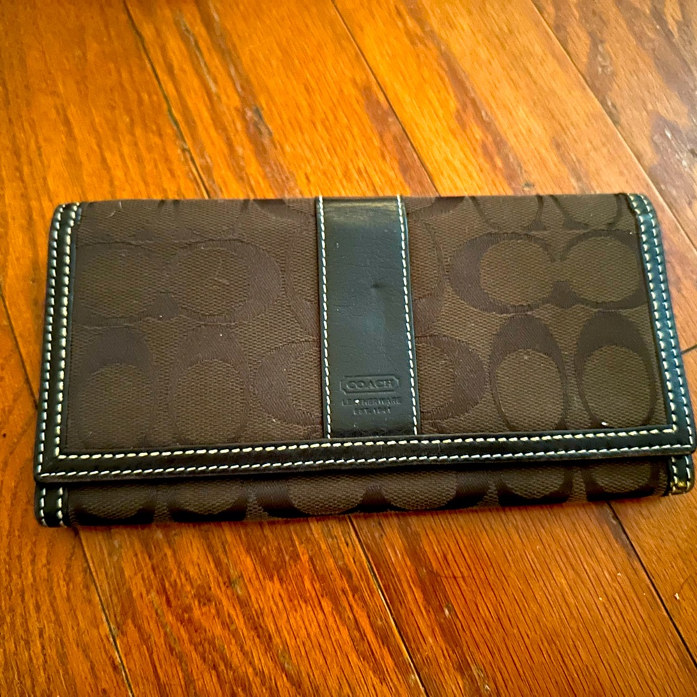 Brown coach wallet